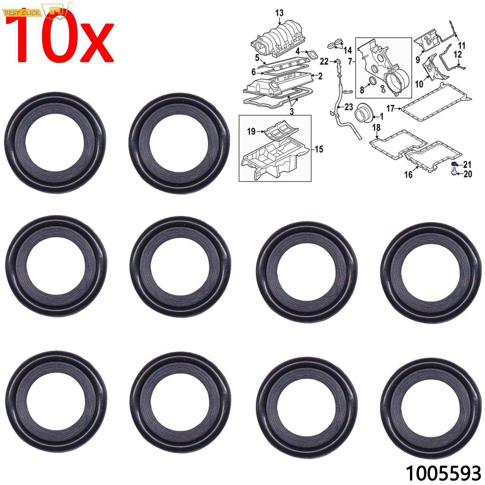 Oil Drain Tank - Conjunto de 10 juntas para plugue